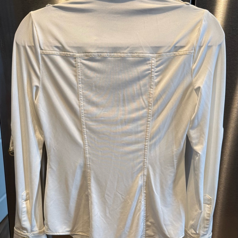 Cache White Button-Up Top - Picture 2 of 5